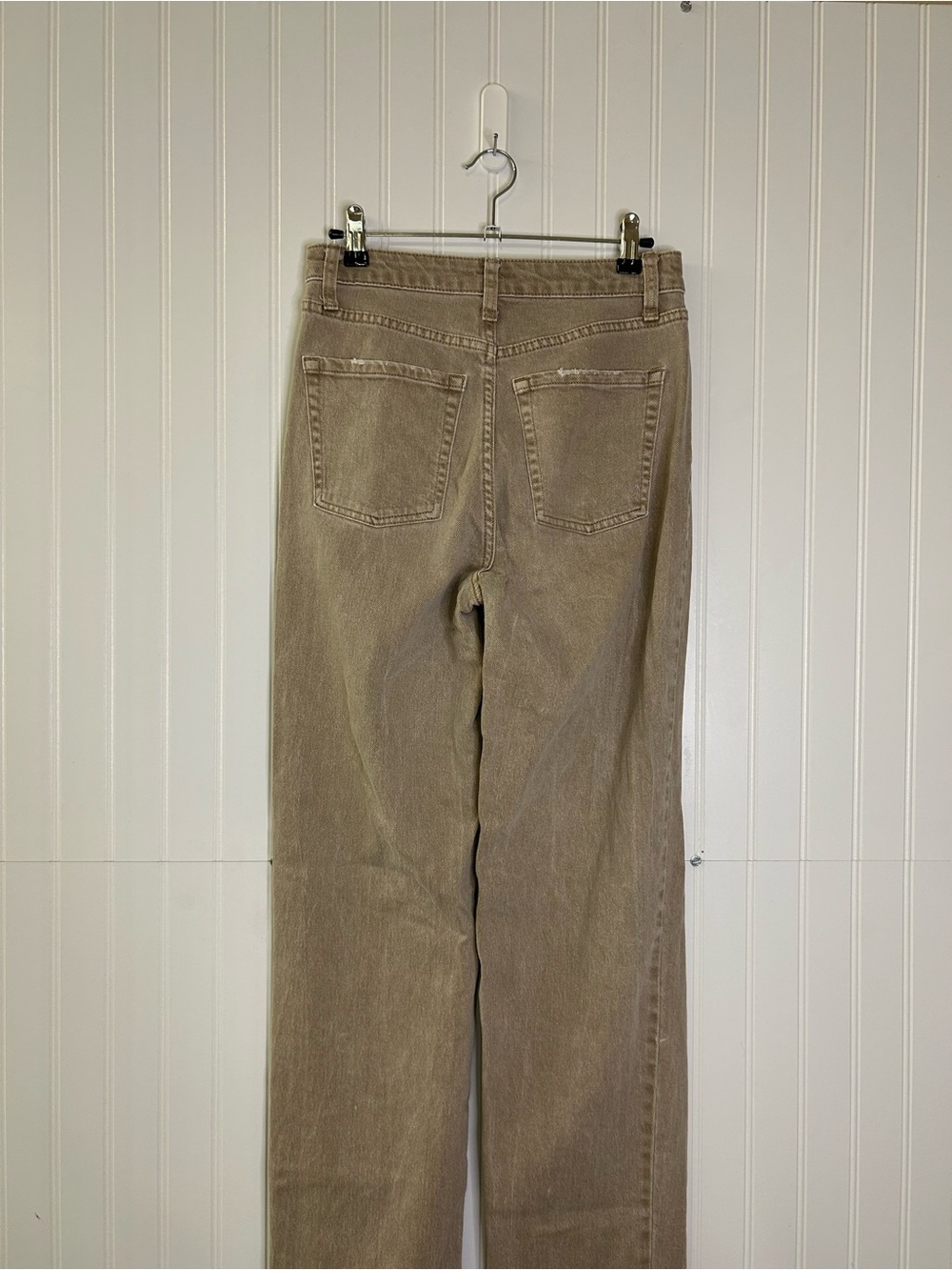 Wild Fable Button Fly Distressed Tan Pants Size 0 - Picture 5 of 11